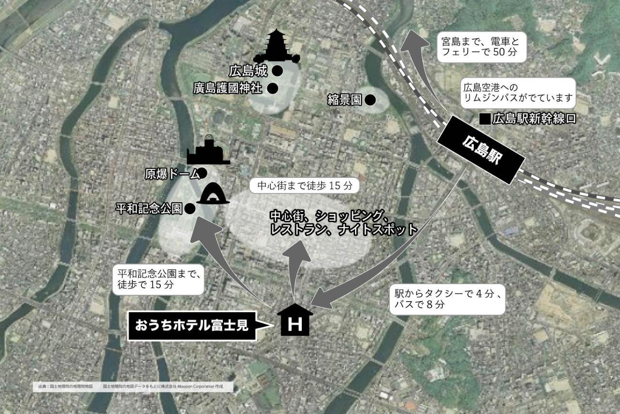 هيروشيما Ouchi Hotel Fujimi المظهر الخارجي الصورة